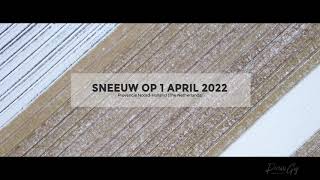 Sneeuw in Nederland  1 April 2022 [upl. by Ennairam179]