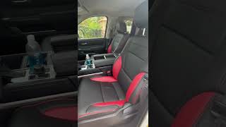 Katzkin Custom Toyota Tundra Black amp Red Leather Seats toyotatundra [upl. by Eanil993]