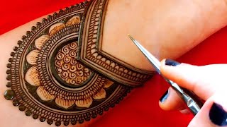 Easy Bridal Mehendi Design for Hands Latest Dulhan Mehandi Designs Karwachauth Special Mehndi [upl. by Jehiel75]