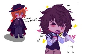 BSD react to Dazai as Random Artists Really bad and Cringy [upl. by Ecirb859]