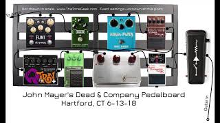 Rundown of John Mayers 2018 Dead amp Company Pedalboard and Amp Rig [upl. by Piwowar]