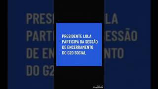 Presidente Lula Sobre o G20 Social [upl. by Aicissej]