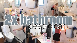 SATISFYING BATHROOM DEEP CLEAN  CLEANING GROSS BATHROOMS  DEEP CLEAN WITH ME  DENISE BANGIYEV [upl. by Marko]