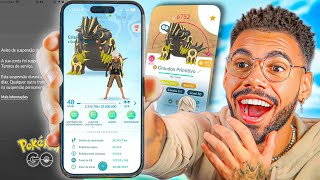 🚨ACABOU O BAN🚨 MINHA CONTA LENDÁRIA VOLTOU… 🤯😍😭 pokemongo [upl. by Abert]