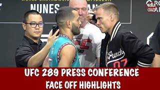 Full UFC 289 Press Fight Press Conference Face Off Highlights [upl. by Ecilayram]