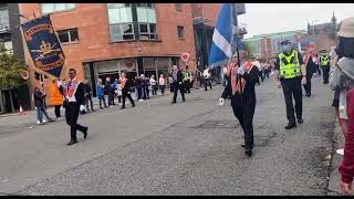 Rutherglen Orange and Purple District 20  County Grand Lodge Bicentennial parade 2021 [upl. by Nwahsar]