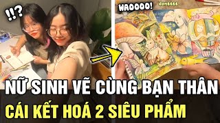 Vẽ và đổi tranh với bạn thân MỖI 5 PHÚT cái kết hoá TUYỆT PHẨM khiến dân mạng trầm trồ  TÁM TV [upl. by Anwahsal836]