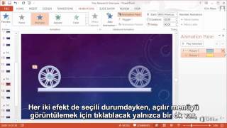 PowerPoint 2013te Hareket Yollarını Tasarlama  Yollar ve Efektler [upl. by Specht679]