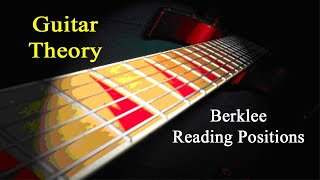 Guitar Theory  Berklee Reading Positions [upl. by Remark]