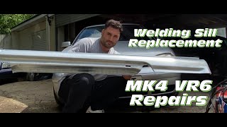 Welding New Sills To My MK4 VR6 inner and outer [upl. by Rodd]