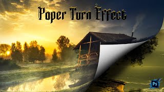 How to Create a Realistic Paper Turn Effect in Photoshop  Step By Step  VetrivelRavi [upl. by Durand]