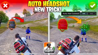 New Secret AUTO HEADSHOT Trick 2024🔥 Enable This Settings For More Headshot In BGMI Headshot Tricks [upl. by Kellina988]