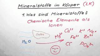 Mineralstoffe im Körper LK  Chemie  Allgemeine und anorganische Chemie [upl. by Zenia]