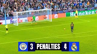 Real Madrid vs Manchester City 43 Full Penalty Shootout  Reactions amp Celebrations  UCL 2024 [upl. by Gilli]