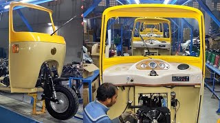 Complete Tez Raftar Rickshaw Making Process in Factory  Quality Rickshaw Manufacturers [upl. by Joel544]