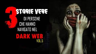 3 Storie Vere di persone che hanno navigato nel Dark Web Vol5  Horror Storie [upl. by Baggs698]