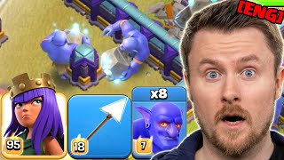 GIANT ARROW with BOWLERS in CLAN WAR SMASHES BASES in Clash of Clans [upl. by Keavy]