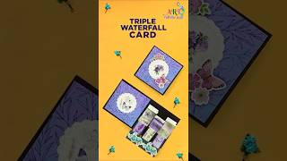 Waterfall Card  Paper Crafts  Card Making  DIY Cards  Shorts VENTUNOART [upl. by Kiele]