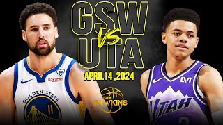 Golden State Warriors vs Utah Jazz Full Game Highlights  April 14 2024  FreeDawkins [upl. by Gamaliel136]