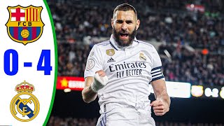 Barcelona vs Real Madrid 0 4  All Goals amp Highlights 2023 HD [upl. by Edra]