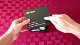 Unboxing Ascher USB Rechargeable Bike Light Set [upl. by Annauqaj905]