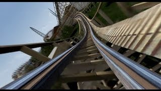 Gold Striker POV  Californias Great America New for 2013 GCI Wooden Roller Coaster [upl. by Alien]