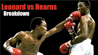 Fighting a Human Freight Train  Leonard vs Hearns Fight Breakdown [upl. by Slohcin]