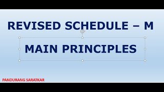 REVISED SCHEDULEM MAIN PRINCIPLES HINDI [upl. by Brennan]