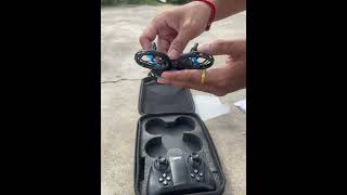 Unboxing amp Test Flight Outdoor Mini Drone 4DRC Vinci V8 Unique Toy [upl. by Ennovad]