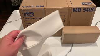 Tork Multifold Hand Towel White H2 Universal 100 Recycled Fibers Review [upl. by Emelun849]