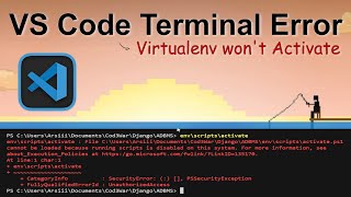 Python Virtual env Error  Solution [upl. by Phyllis]