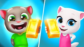 Talking Tom VS Talking Angela  Tom Gold Run New Update Tom Gameplay Talking Tom Gold Run Game [upl. by Carlye]