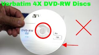 ✅ How To Use Verbatim 4X DVDRW Discs Review [upl. by Pillyhp]