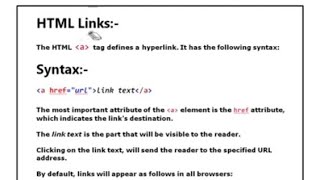 HTML LECTURE  14 INSERT HYPERLINK IN WEBPAGEECL365CLASSES [upl. by Shenan678]