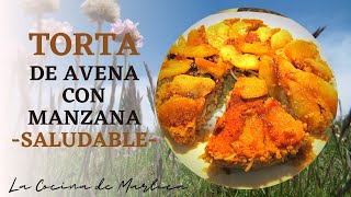 Cómo hacer Torta baja en calorías con AVENA Y MANZANA  Receta Saludable [upl. by Nalani878]