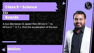 A bus decreases its speed from 80 km h1 to 60 km h1 in 5 s Find the acceleration of the b [upl. by Ahsiled]