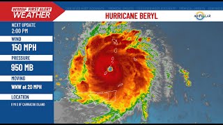 FIRST ALERT Hurricane Beryl makes landfall [upl. by Akemaj]