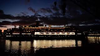 Holland America Line Volendam Cruise Ship Departs Port Of Montreal Saturday October 5 2024 EMR 3238 [upl. by Sulamith]