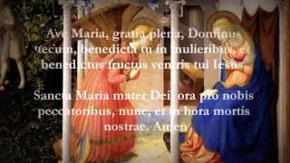 Catholic Prayers  Hail Mary Latin [upl. by Ted185]