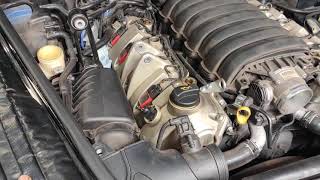 Porsche Cayenne 48L 957 MS  Removing intake manifold to check starter motor MS [upl. by Linden]