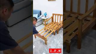 Beautiful wooden bed design short video furnituredesign shortvideo [upl. by Magena]