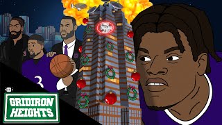 LeBron AD KD Crash NFL Christmas Party  Gridiron Heights  S8 E14 [upl. by Trauts]