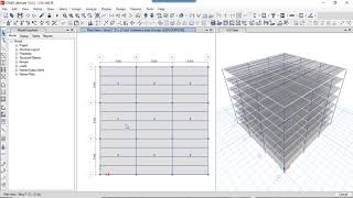 TUT0ETABS ETUDE DUNE STRUCTURE AVEC COLONNE MIXTE ACIERBETON [upl. by Akinahs]