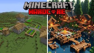 I UPGRADED a Minecraft VILLAGE and its EPIC HARDCORE MOD [upl. by Moreland10]