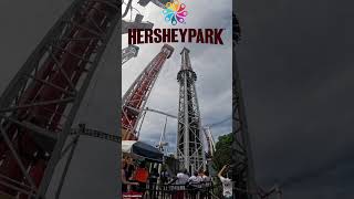 Get blasted sky ward and dropped back to earth on Triple Tower hersheypark [upl. by Aloivaf]