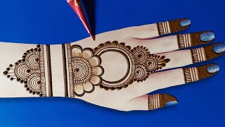 Eid Special Stylish Easy Mehndi designSimple Mehandi ka designMehndi designMehandi designHenna [upl. by Arreik]