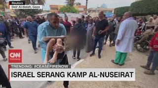 Israel Serang Kamp Al Nuseirat [upl. by Atsillac320]