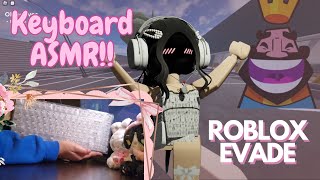 Roblox Evade Keyboard ASMR 🎀 very clicky w Handcam  Unboxing YUNZII X75 Keyboard [upl. by Erasme303]