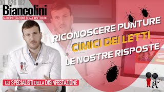 ⚠️​🔎Come riconoscere le punture delle cimici dei letti la spiegazione del Dott Biancolini [upl. by Anilam996]