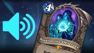 Hearthstone  Algalon the Observer Voice Lines [upl. by Ras]